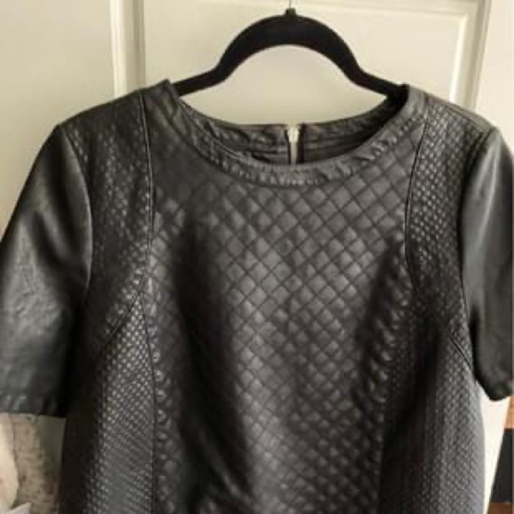 TopShop faux leather top